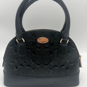 Coach mini sierra satchel in signature leather